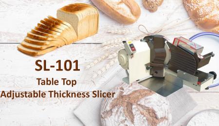 ब्रेड स्लाइस एडजस्टेबल थिकनेस - ब्रेड स्लाइसर एडजस्टेबल थिकनेस को टोस्ट / ब्रेड काटने के लिए डिज़ाइन किया गया है।