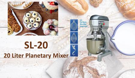 20 Liter Planetary Mixer - Planetary mixer is for mixing ingredients like flour, egg, vanilla, sugar.