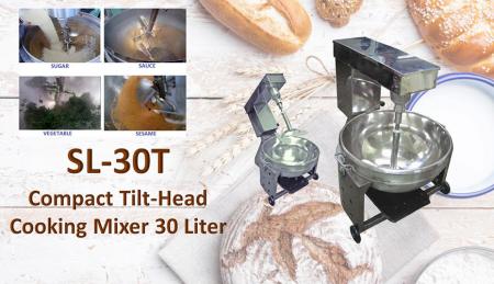 Compact Tilt-Head Cooking Mixer 30 Liter