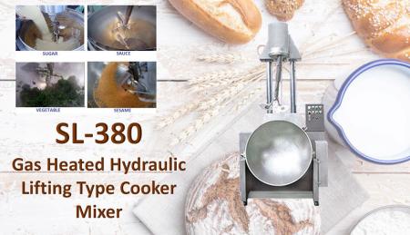 Gas Heated Hydraulic Lifting Type Cooker Mixer