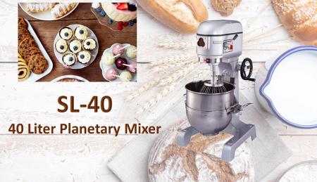 Misturador Planetário de 40 Litros - A batedeira planetária serve para misturar ingredientes como farinha, ovo, baunilha, açúcar.