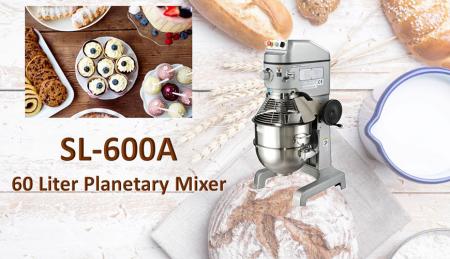 Misturador Planetário de 50 Litros - A batedeira planetária serve para misturar ingredientes como farinha, ovo, baunilha, açúcar.