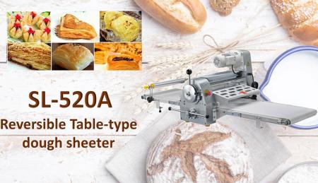 Table-Type Dough Sheeter - Table-Type Dough Sheeter is used for consistent flattening of dough.