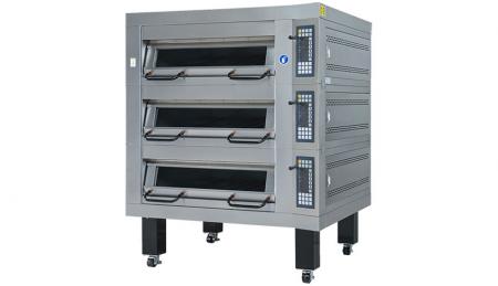 Electric Deck Oven Three Tray Series - Used for baking breads cookies and cakes with automatic control temperature.