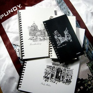 Notebook personalizado com capa de couro