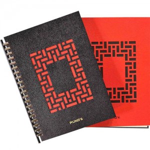 Reciclar couro DIY Binder Notebook