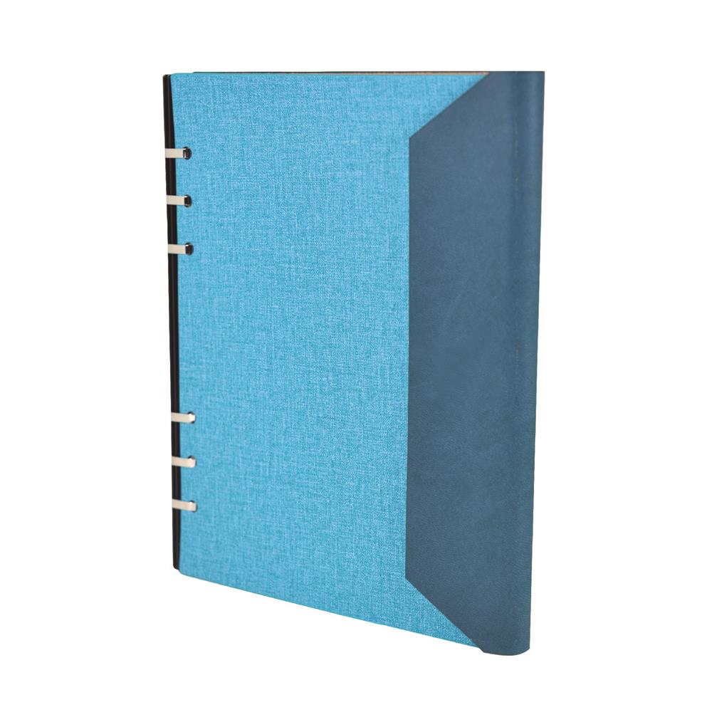 Trifold DIY Binder Notebook Office Stationery Office Leather