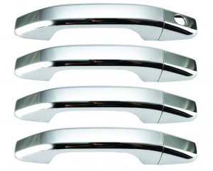 Coperture delle maniglie delle portiere in plastica cromata Chevrolet Silverado - 14-15 CHEVROLET ARGENTO