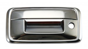 Chevrolet Silverado Chromowane osłony klamek bagażnika - 2014 CHEVROLT SILVERADO BEZ OTWORU NA APARAT