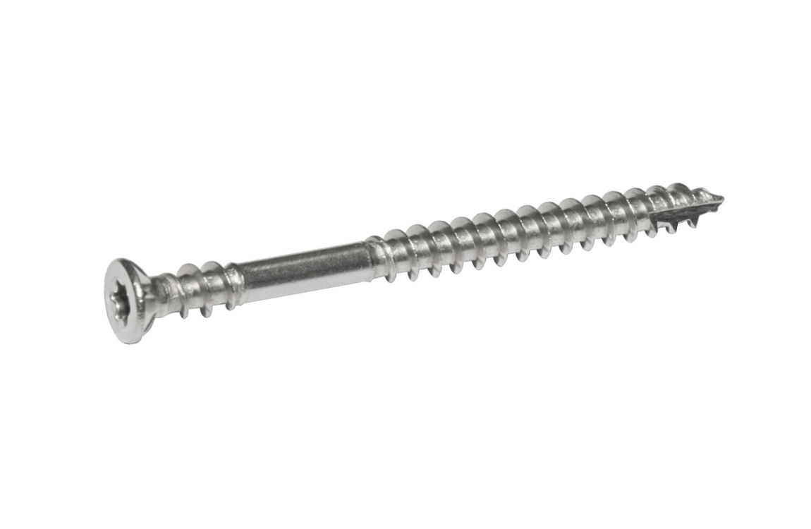 Stainless Steel Screw Rustresistant through the entire screw