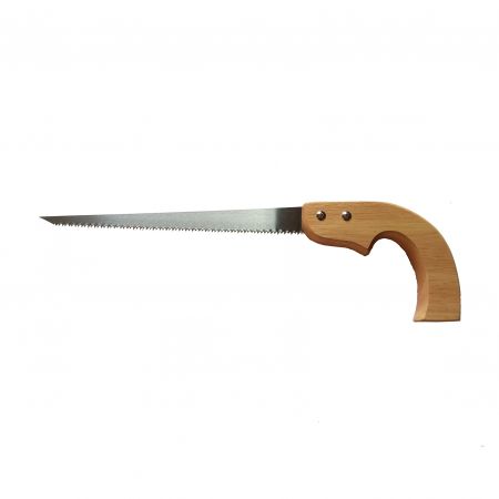 12inch (300mm) Compass Saw with Wooden Handle - Hardened universal toothing compass saw for cutting holes in drywalls.