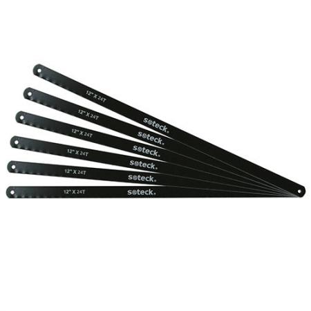 2PC 12inch (300mm) High Carbon Steel Hacksaw Blades - 300mm laminae carbonis altae hacksaw cum 18TPI vel 24TPI.