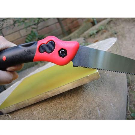 Folding pull hand saw with straight 