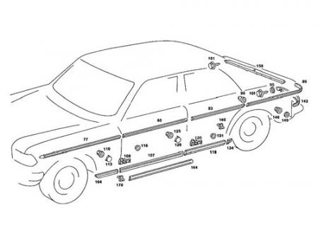 Mercedes-Benz - Body parts for classic Mercedes