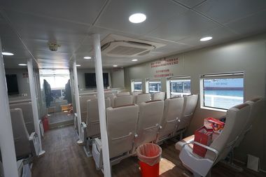 180GT Aluminum alloy high speed Ferry Passenger Ship upper forward cabin