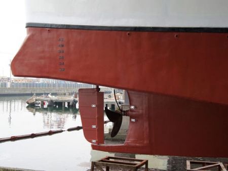 380GT Tuna Long Liner Boat Steering system