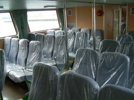 80GT FRP Cargo Passenger Boat Passenger Room