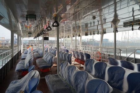 87GT Steel Oil and electric Ferry passenger ship Upper cabin