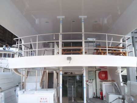 99GT Ferry passenger ship Aft deck passenger rest area