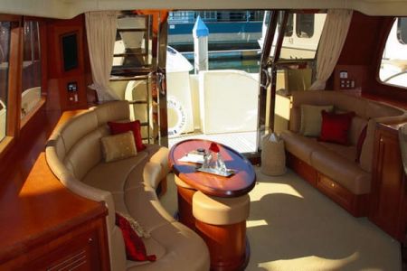 58 Feet Pilothouse Yacht salon(2)