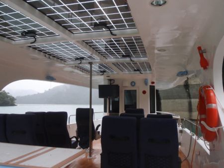7GT Eco Ship-solar Powered Patrol Boat Cabin with solar panels
