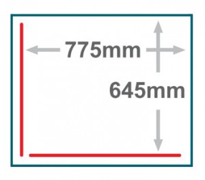 Frame: kamer (Rode lijn: afdichting)