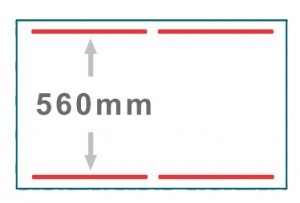 Frame: kamer, rode lijn: afdichting