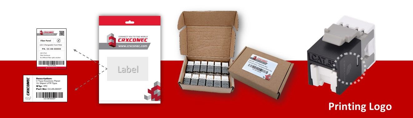 OEM Keystone Jack voor paneel met hoge dichtheid