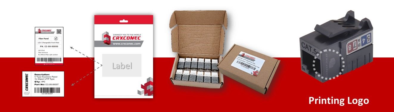 Conector Keystone Slim Type 90 com a marca OEM