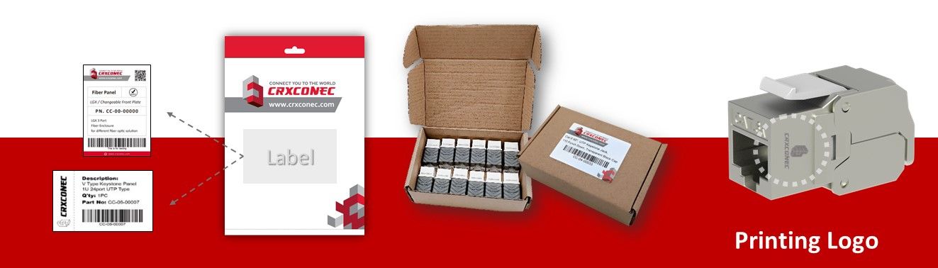 Märkning av ditt verktygslösa Cat6A Keystone-jack