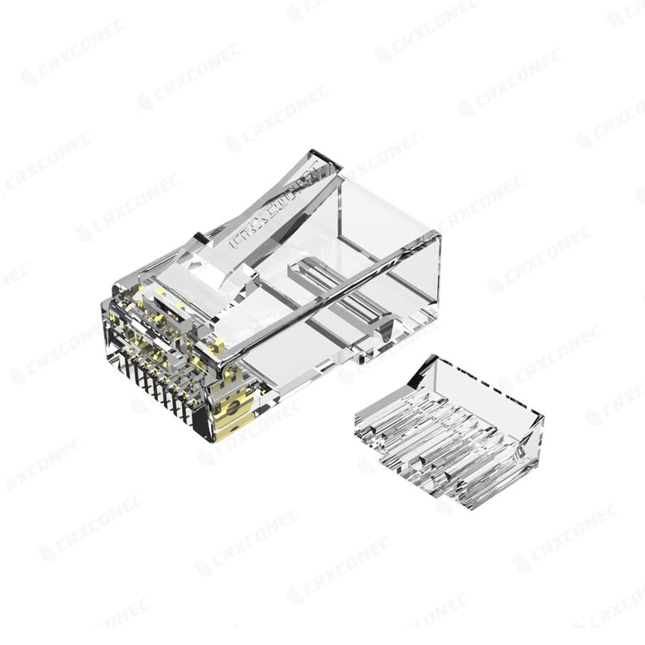 RJ45 Cat6 Grande 50 pièces platine connecteur dextrémité   Passage à travers Modular Plug Ethernet 