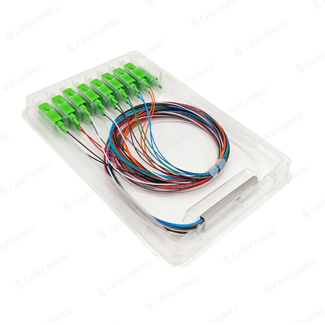 Module Répartiteur Fibre Optique 1x4 SC APC - Splitter PLC Monomode Pour Câblage Domestique