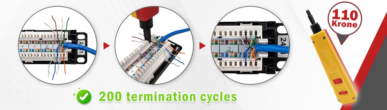 kwmobile Patch Panel 12 Porte 1 Gbit/s - Pannello Patch Cat 6 schermato kwmobile Patch Panel 12 Porte 1 Gbit/s - Pannello Patch Cat 6 schermato