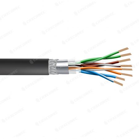 Flexible SF/UTP Industrial Drag Chain Ethernet Cable PUR - Flexible Cat.5E SF/UTP Industrial Drag Chain Ethernet Cable PUR