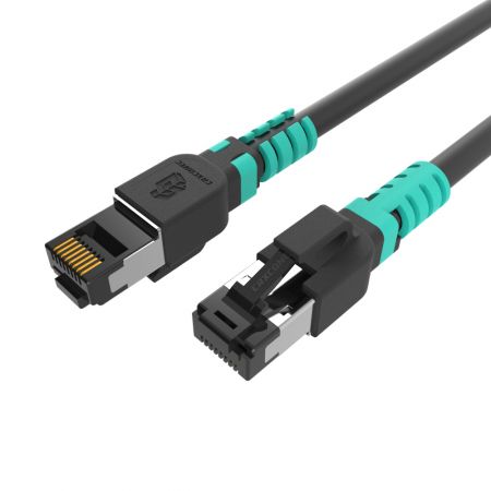 ETL Verified Cat.6A 10G Shielded Patch Cord with color clips - CAT6A FTP 10G Ethernet Patch lead