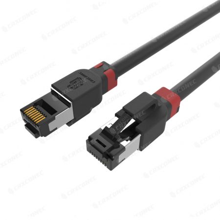 Câble de raccordement Ethernet blindé Cat 6A - Cordon de brassage en cuivre CAT6A FTP 10G