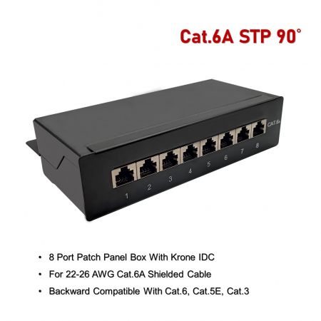 Caja De Conexión CAT 8.1 Keystone - Para Red De Alta Velocidad, Montaje Empotrado, 2 Puertos RJ45