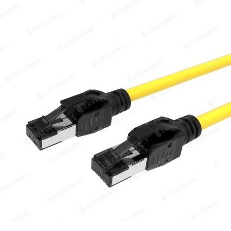 Zweryfikowany przez GHMT miedziany kabel krosowy Cat.8 STP RJ45 8p8c - Żółty kabel krosowy Cat.8 STP