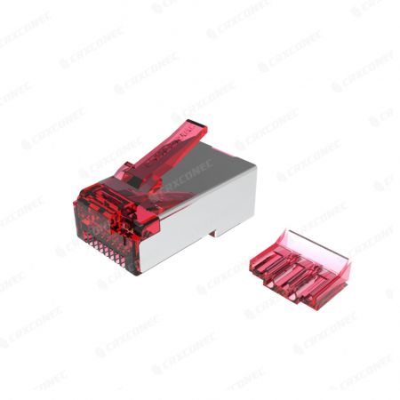 Conector RJ45 Cat6 STP Lite Red con inserción 6 arriba/2 abajo
