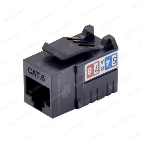 Перечисленный UL Cat6 UTP 90-градусный трапециевидный разъем - Cat6 UTP 90-градусная настенная розетка Подходит для многожильного или сплошного кабеля Ethernet 23AWG ~ 26AWG.
