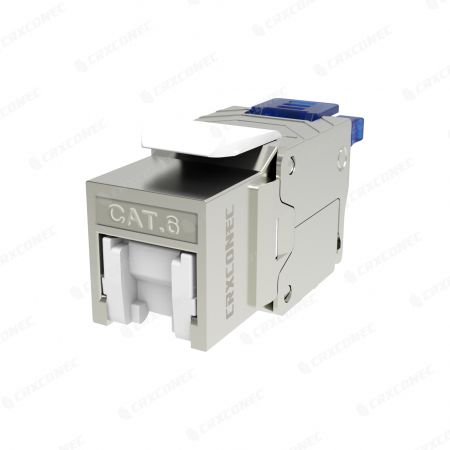 Linear 4PPoE Shielded Cat6 Toolless Keystone Jack with Cable-Clamper - Linear 4PPoE Shielded Cat6 Toolless Keystone Jack with Cable-Clamper