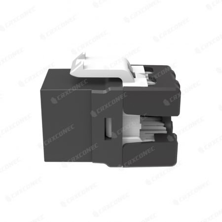 Cat.6A UTP Conector Keystone de 180 graus com obturador