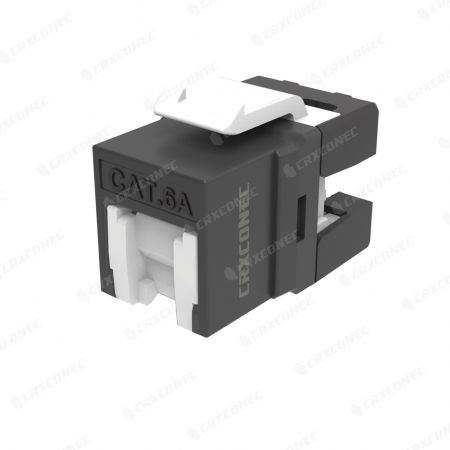 Cat.6A UTP 180 Shuttered Degree Punch Down Keystone Jack - Cat.6A UTP 180 Shuttered Degree Punch Down Keystone Jack