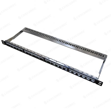 Panel keystone STP 0,5U 24 port tanpa muatan, panel kosong