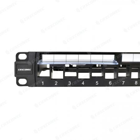 1U 24 พอร์ต UTP แบบสลับคีย์สโตนแผงกระจายสายแลน