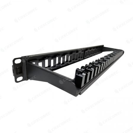 หัวเข็มขัดแบบว่างเปล่าแผงกระจายสายแลน รองรับแจ็คคีย์สโตน 24 ตัว