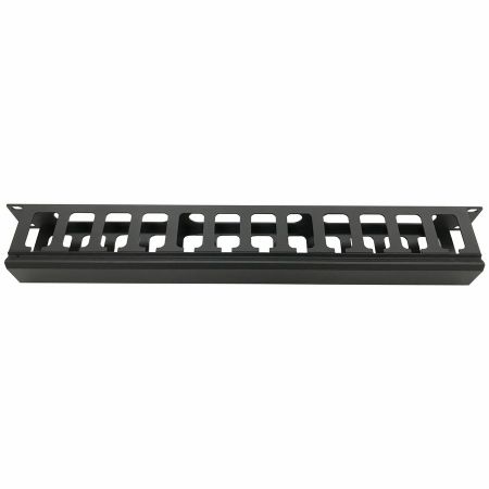 1U 12 slots 19 inch netwerk Ethernet kabelbeheerpaneel voor netwerkrack