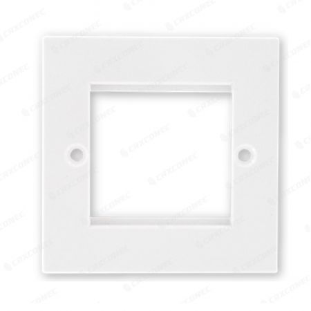 Painel frontal de encaixe simples estilo britânico para conector RJ45, dimensões 86*86mm - Moldura de encaixe para painel frontal de uma tomada, estilo britânico, 86*86mm