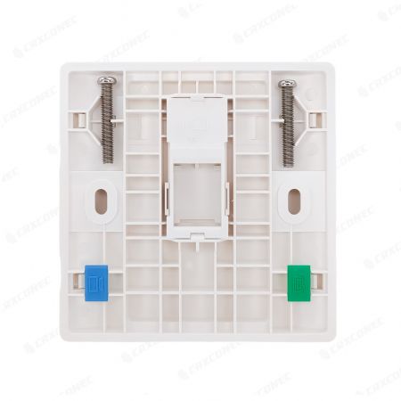 Pelat Muka Ethernet Ikon Berwarna 1 Port Inggris untuk jack keystone