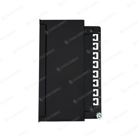 8-portars Cat.6A STP 90° Punch Down ytmonteringsbox för Ethernet-anslutning